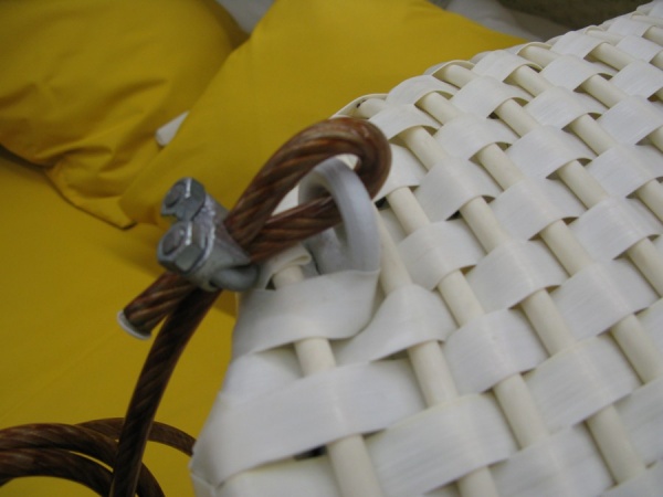 Качели Cruzo белый с желтым 2211045312012