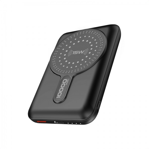 Універсальна мобільна батарея Promate 10000 mAh black (powermag-10pro.black) PowerMag-10Pro 10000 mAh, MagSafe, U