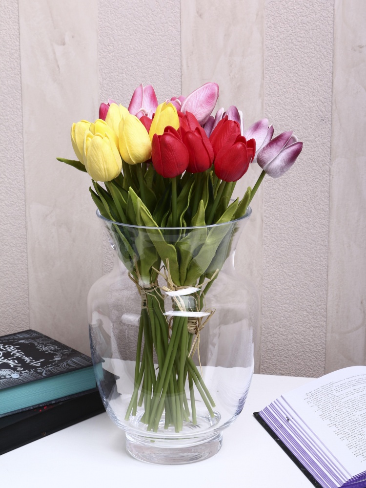 Ваза стеклянная Wrzesniak Glassworks Aura 25 см прозрачная 17-10404A