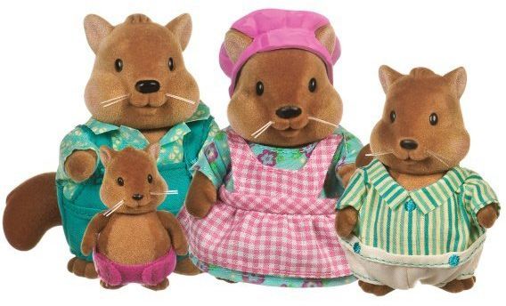 Ігровий набір Li'l Woodzeez Сім'я Білок 6008M 