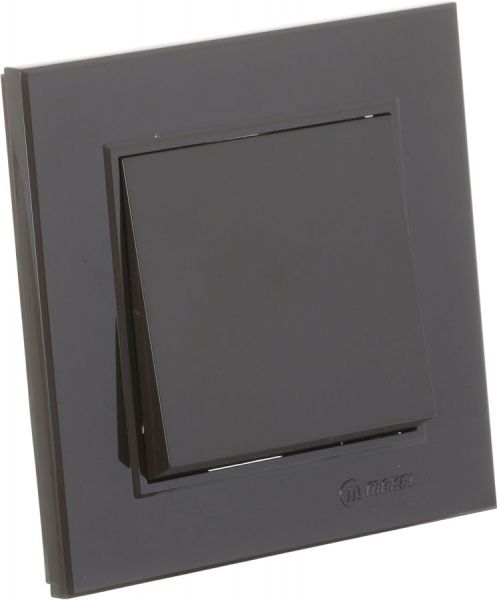 Выключатель одноклавишный Makel Karea без подсветки 10 А 220В коричневый