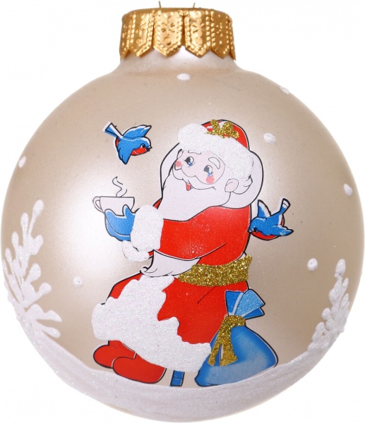 Куля новорічна Декор-престиж d 100 мм в асортименті