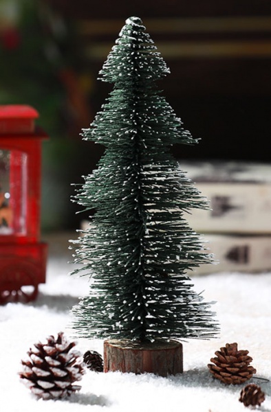 Сувенир новогодний елка заснеженная зеленая 25 см RTF1-25 