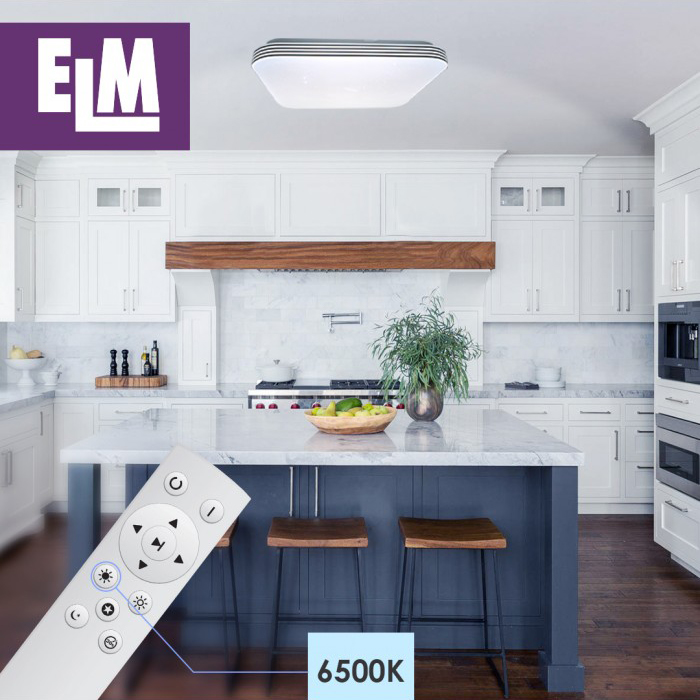 Светильник потолочный ELM MARIO LED квадратный с пультом 48 Вт белый 3000-6500 К 26-0108