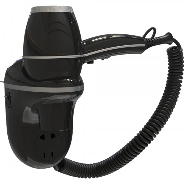 Фен настінний Trento 2000W чорний 