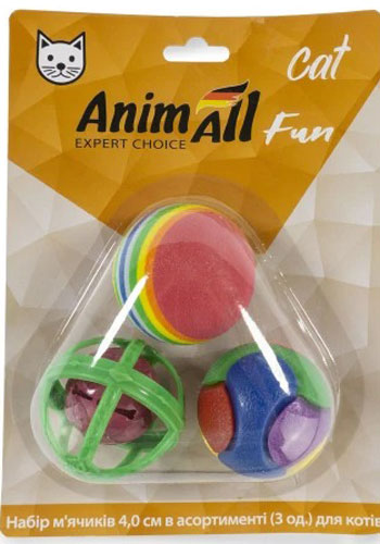 Набор игрушек AnimAll Fun Cat VP064 3 шт для кошек