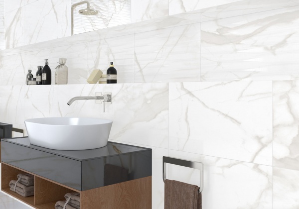 Плитка EcoCeramic ESSENTIAL WHITE 25х70 