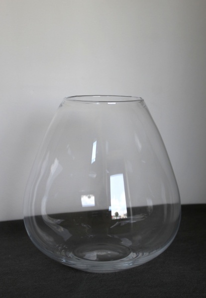 Ваза Дублин стеклянная прозрачная 23 см 