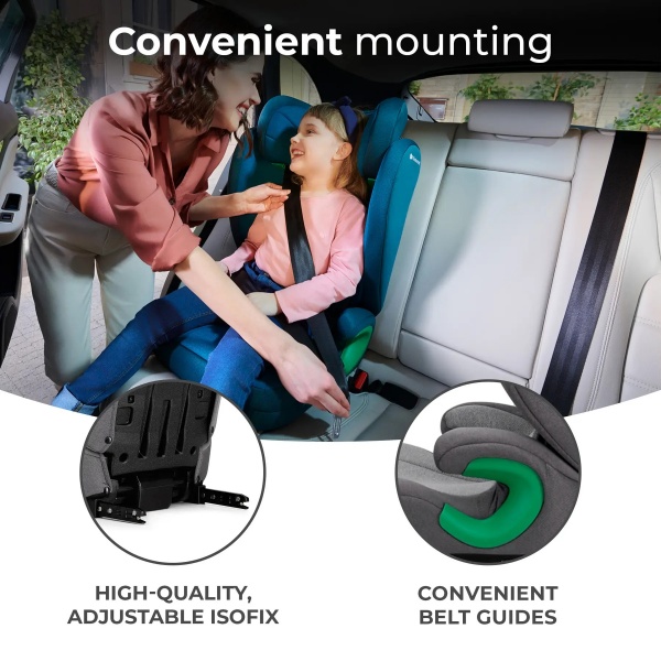 Автокрісло Kinderkraft Junior Fix 2 i-Size Rocket сірий KCJUFI20GRY0000