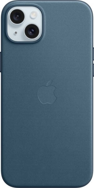 Чохол Apple FineWoven Case with MagSafe для Apple iPhone 15 Plus pacific blue (MT4D3ZM/A) — фото 1