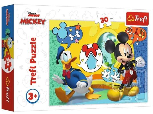 Набор пазлов Trefl (30 + 60 элементов) Микки Маус и Портреты собачек 18289/17374
