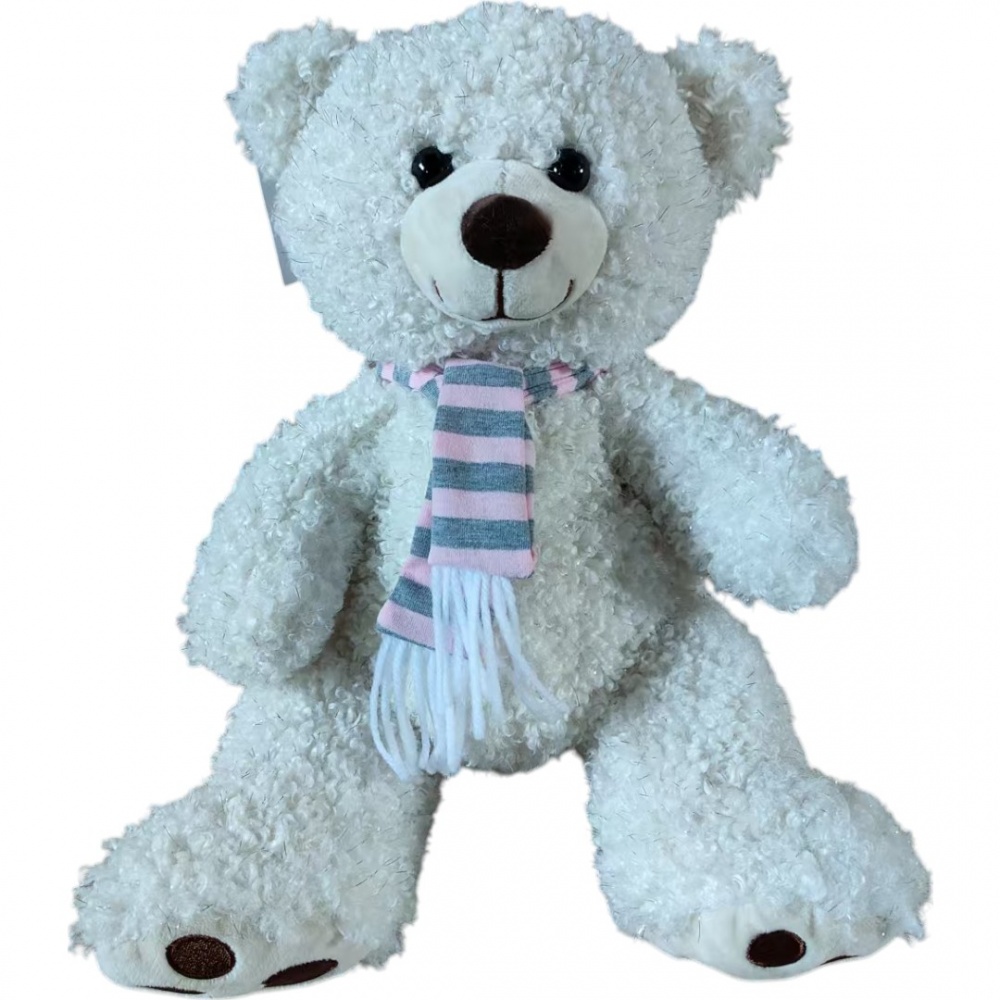 Декорация новогодняя Leo Arts & Crafts Мишка с шарфиком 28 см (LEO24-870B/28cm)