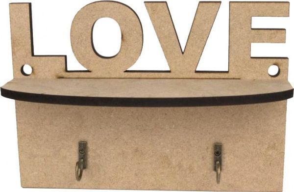 Заготовка Ключница Love 20х6,5х14 см Rosa Talent 