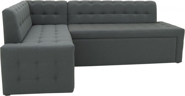 Куточок кухонний Кедр КАРАТ розкладний 7 тканина темно-сірий 