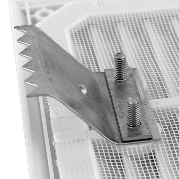 Гратка для вентиляції MiniMax з сіткою проти комах 240 х 180 d120 мм (1516) пластик білий 