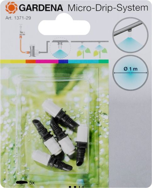 Наконечник для полива Gardena Micro-Drip-System микронасадка-распылитель 5 шт. 1371