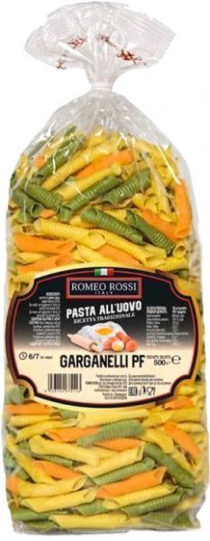 Макарони Romeo Rossi Гарганелі триколірні 500 г (8056598490572)