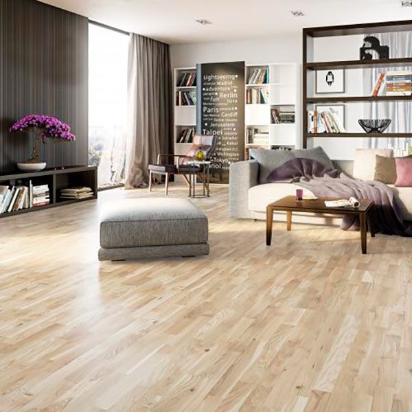 Паркетная доска Ekoparket дуб White трехполосная 1092х207х14 мм (1,58 кв.м) 