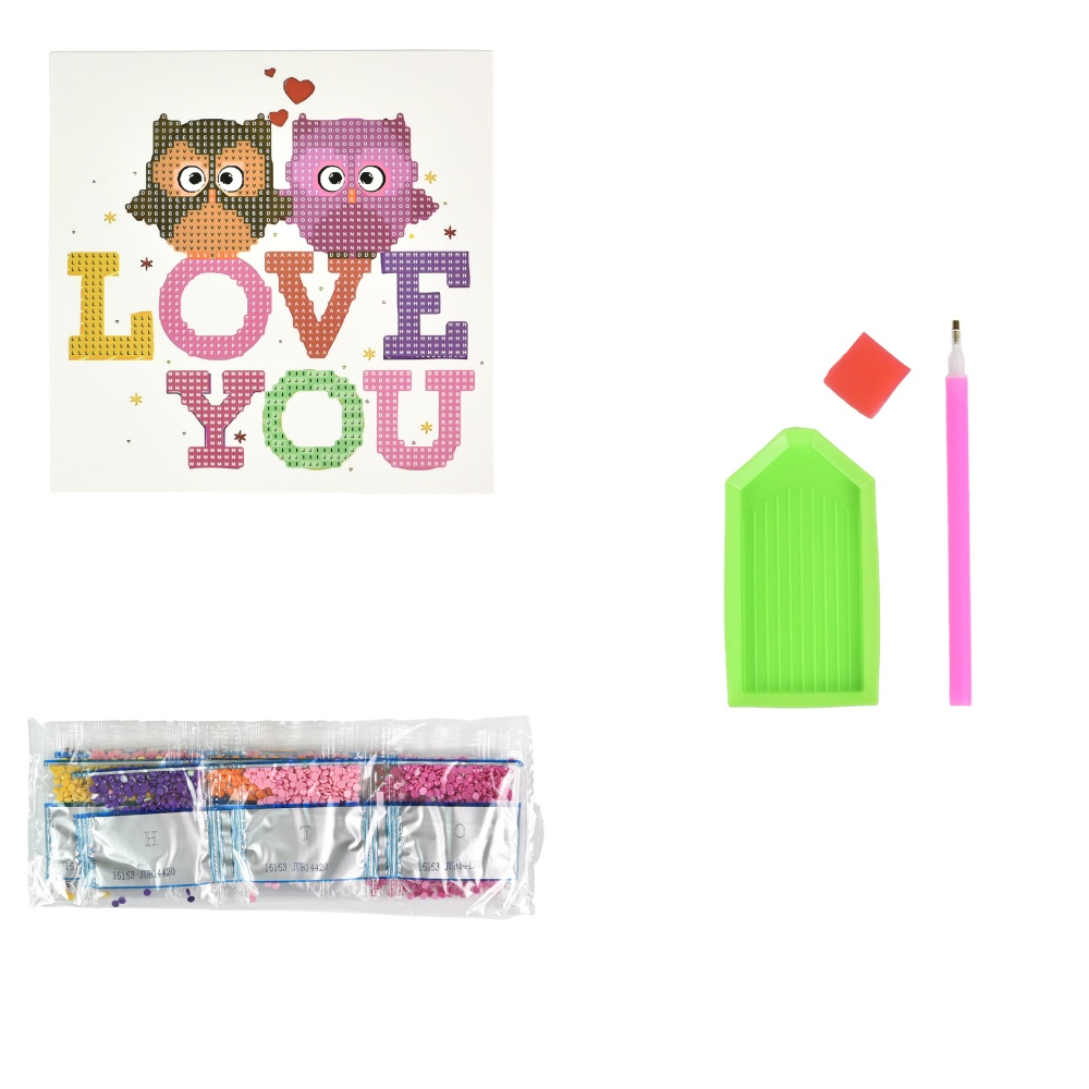 Алмазная мозаика 18х18 см в ассортименте Strateg