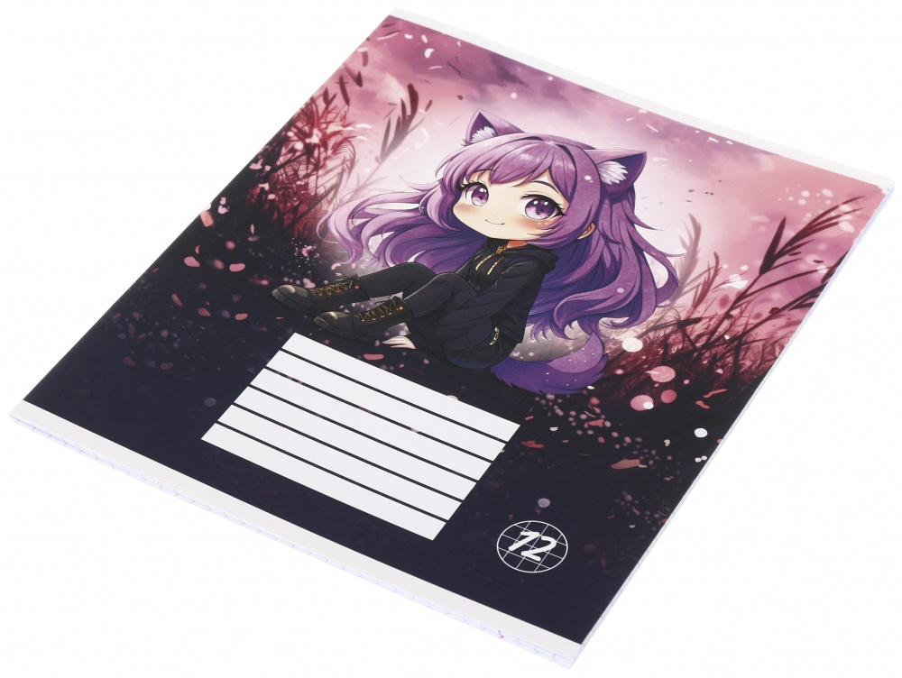 Тетрадь школьная Robot cat_25 12 листов в клеточку Nota Bene