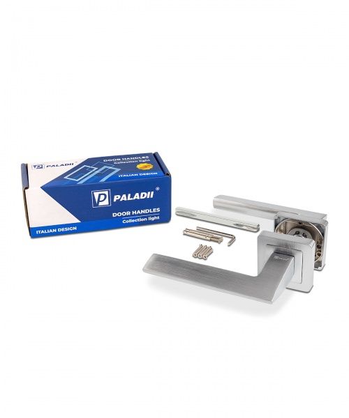 Ручка на розетке Paladii квадратная AL МАРГО матовый хром