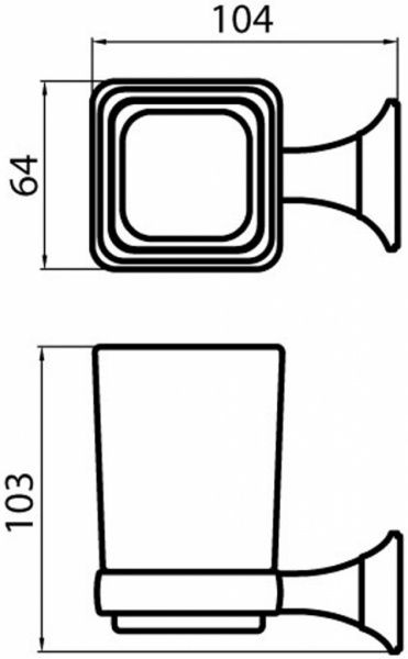 Стакан Aqua Rodos Boston 1206