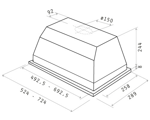 Вытяжка Elica ELIBLOC LUX IX/A/60