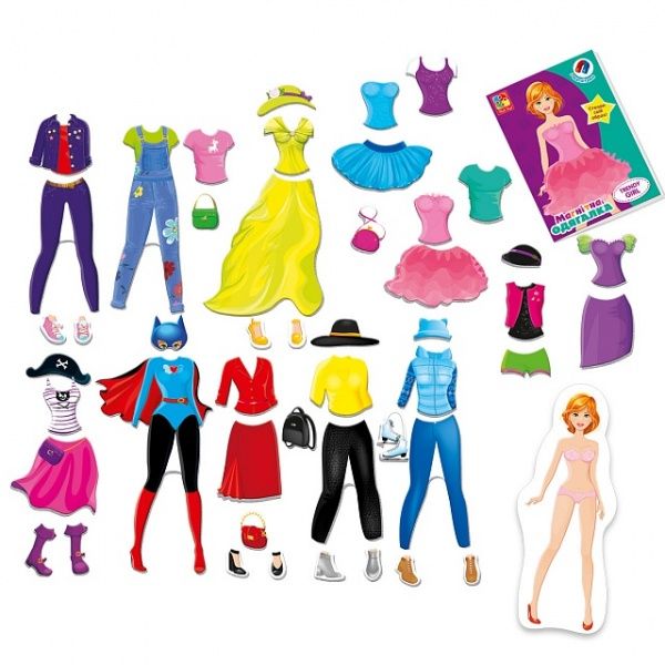 Магнитная игра-одевалка Vladi Toys Магнитная одевашка Trendy girl VT3702-22