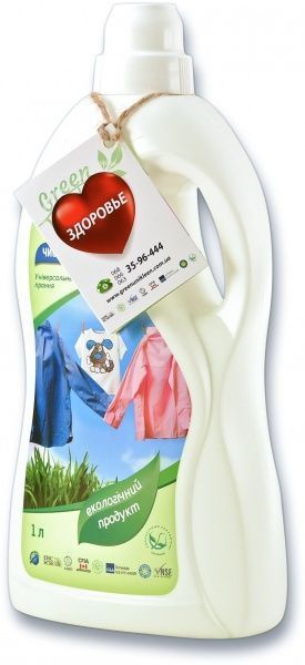 Гель для машинной и ручной стирки Green Unikleen Чистое белье 1 л