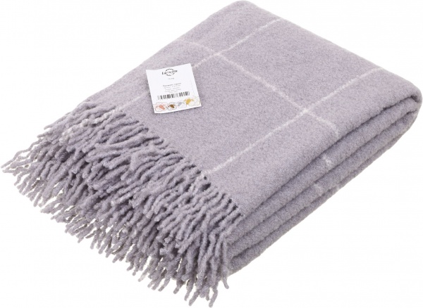 Плед Прованс 140x200 см сірий Lanavitta 