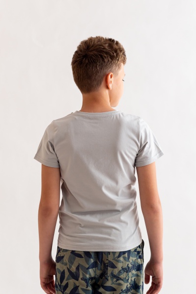 Футболка для хлопчиків KOSTA р.110–116 сірий 2109-4 