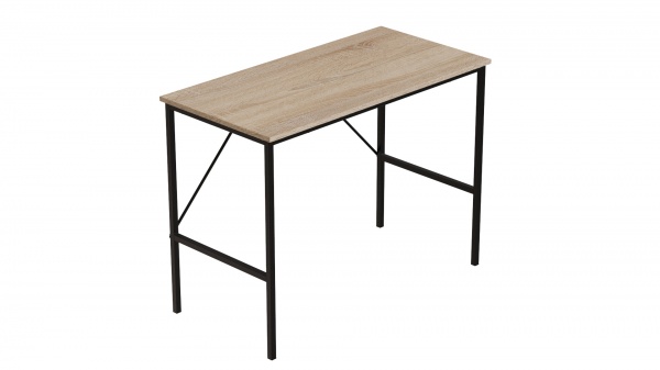 Стол Line Лайт 1000x500x16 мм дуб сонома/черный 