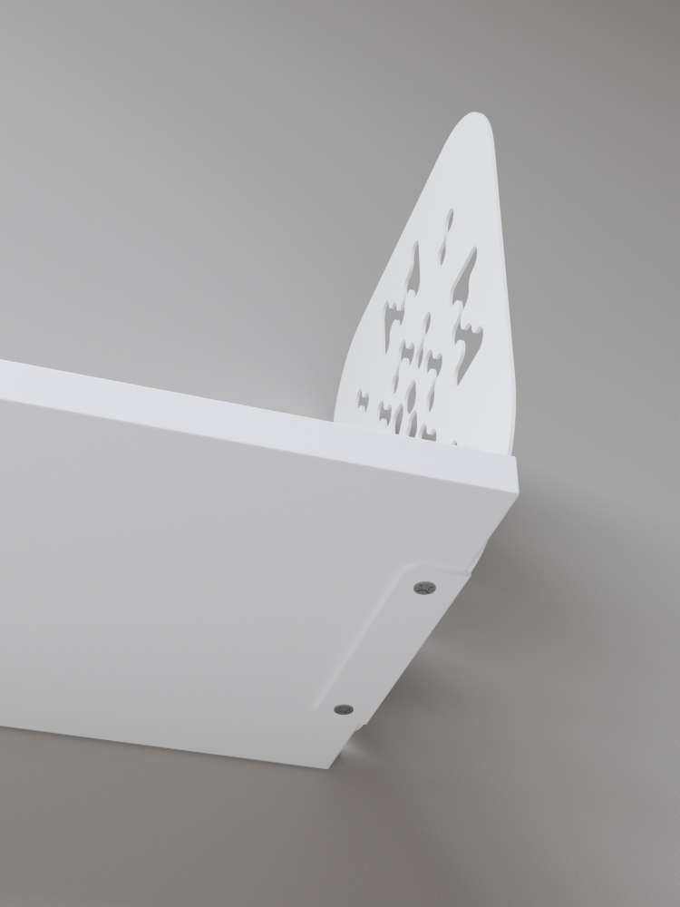 Полиця навісна Metkas Home Дім 700x220x220 мм білий глянець (DPN02233 07022 11)