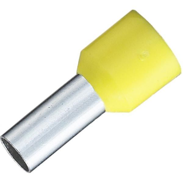 Наконечник втулковий E.NEXT e.terminal.stand.e4009.yellow ізольований 4 кв.мм 100 шт. S3036037 жовтий 
