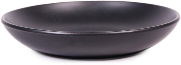 Тарелка з високим бортиком 22 см Блек Мат Manna Ceramics
