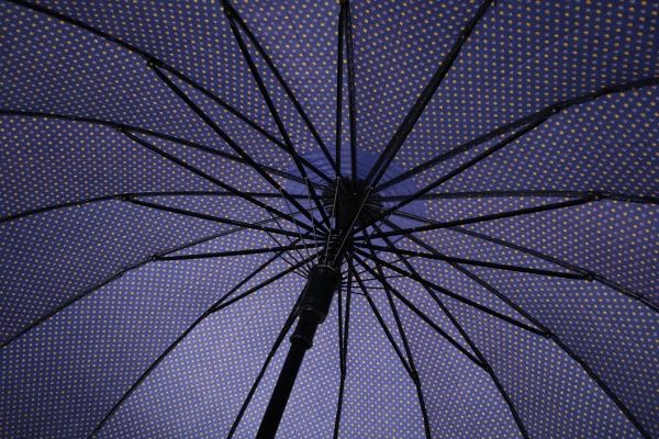 Зонт Калейдоскоп, трость, автомат коричневый с бежевым 