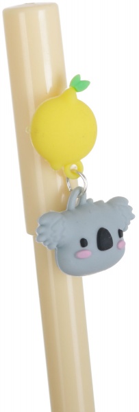 Ручка гелевая Экзотик желтый 