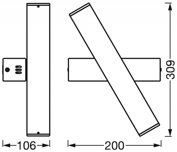 Светильник настенный Ledvance Smart+ Wifi Orbis Wall Cross 12 Вт черный 