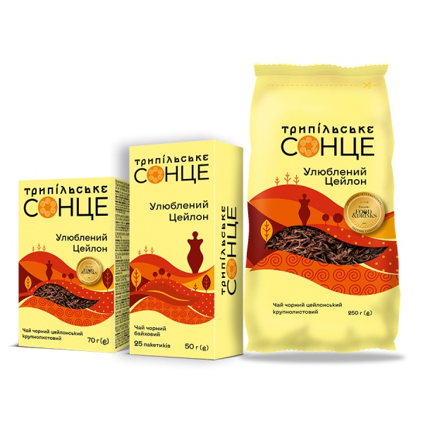 Чай чорний Трипільське Сонце Цейлонський 25 шт. 50 г 