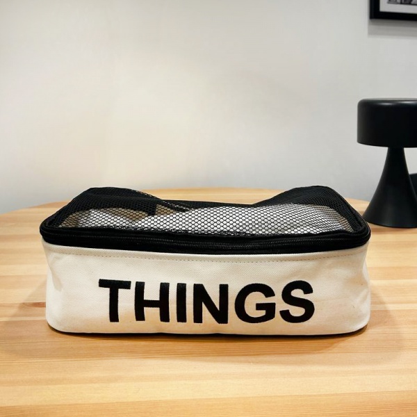 Органайзер текстильний Organize M-Bag-S THINGS бавовняна для речей світла 200x300 мм