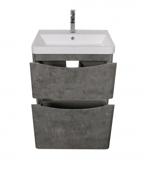 Тумба напольная Aqua Rodos Vista серый мрамор с умывальником Ваr 60 см