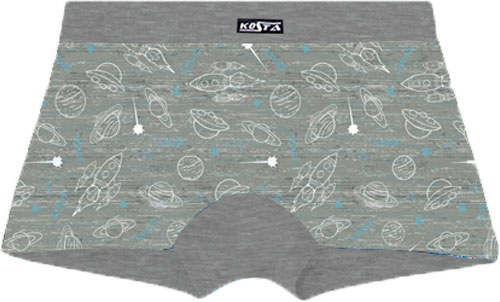 Трусики-боксери для хлопчиків KOSTA р.134–140 сірий меланж 2461-10 