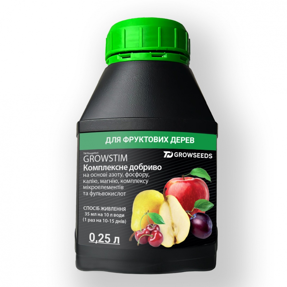 Добриво Growstim Rougevert для фруктових дерев 0,25 л