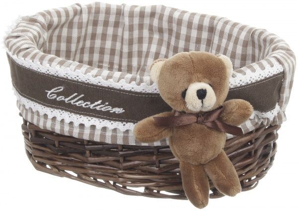 Кошик плетений з текстилем 30х25х14 см JM16-10H-4 