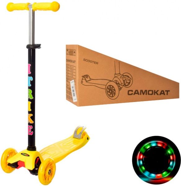 Самокат iTrike Maxi JR 3-003-Y (JR 3-003) желтый 