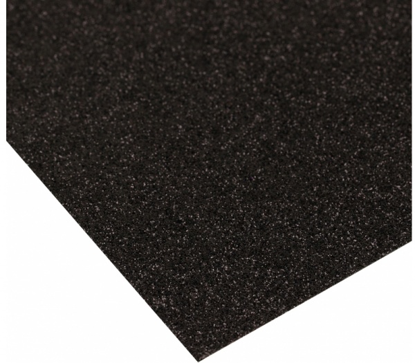 Картон А4 с блестками 290 г/кв.м черный Maxi