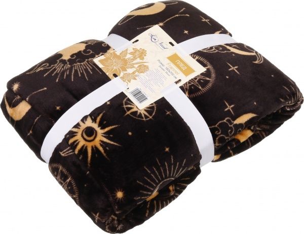 Плед Frannel Moon 160x200 см коричневый La Nuit 