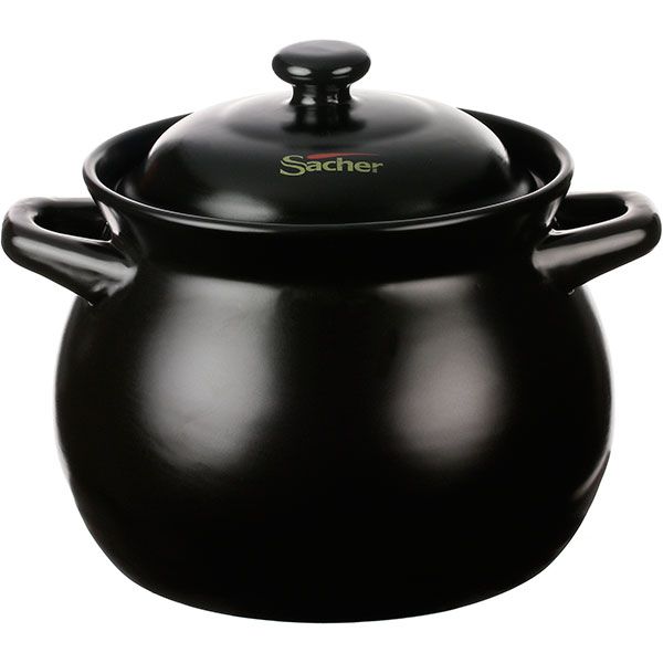 Кастрюля керамическая Sacher черная 2.75 л