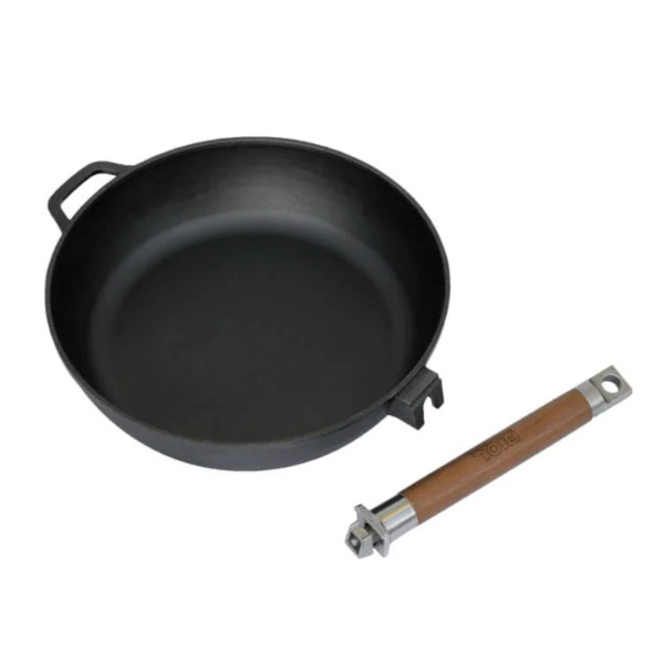 Сковорода чавунна Biol знімна ручка 26 см Класік 0326