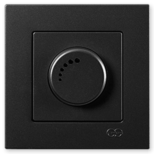 Светорегулятор поворотный Gunsan Eqona 1000 Вт 20 IP черный 01 40 34 00 100 126